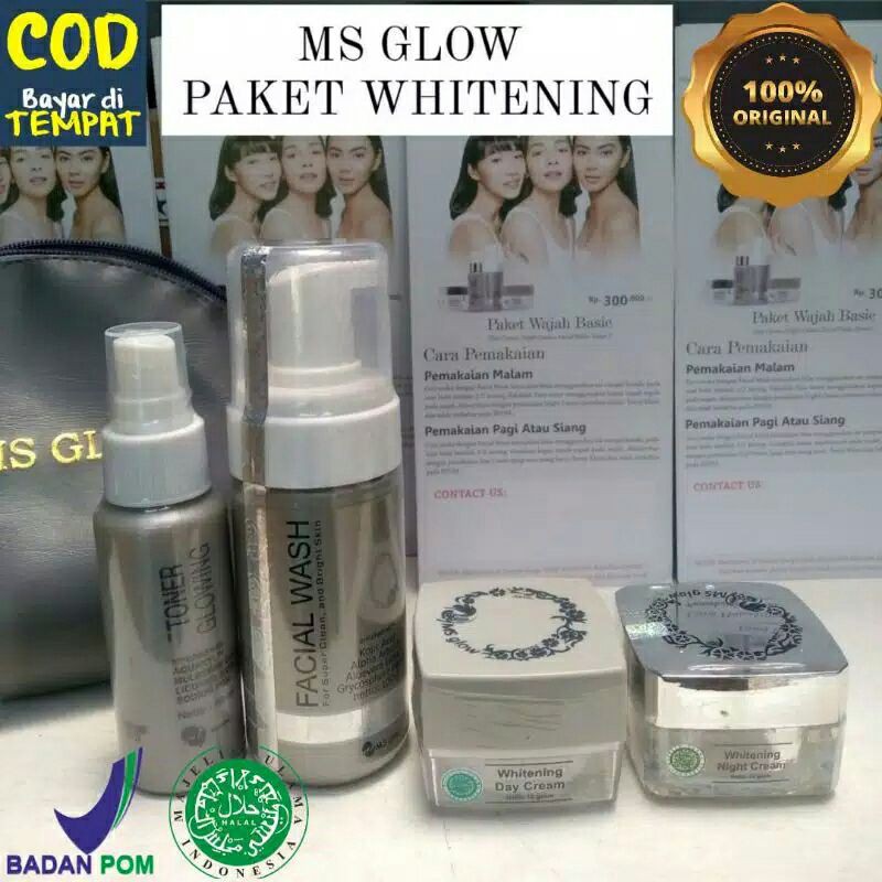 Ms Glow Paket Whitening  Original Bpom / Ms Glow Paket Whitening / Paket Ms Glow Original