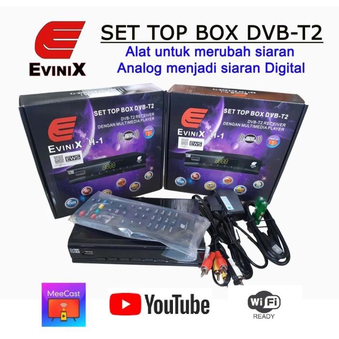 Set top box Evinix H1 New DVB T2 DVB C