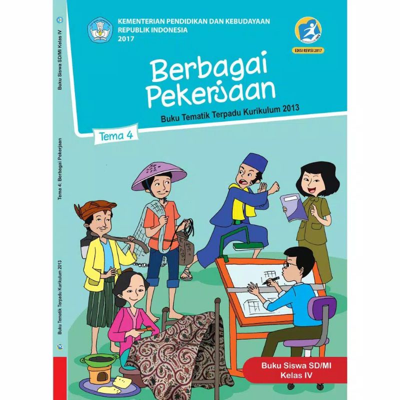 PAKET BUKU TEMATIK KELAS 4 SD TEMA 1 2 3 4 5 KURIKULUM 2013 REVISI KEMENDIKBUD