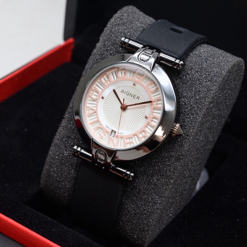 Jam Tangan Wanita Fashion H5603B Tali Rubber Tanggal Aktif Free Box &amp; Baterai