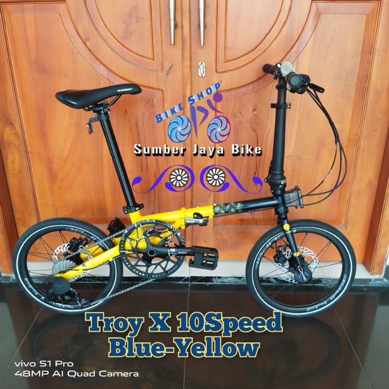 Sepeda Lipat 16 Inch Element TROY X B2W 10Speed Hydraulic