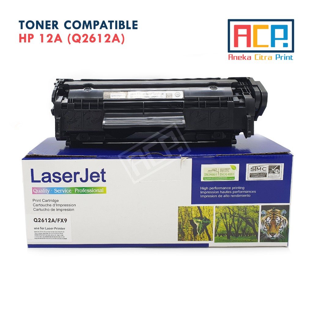 Toner Compatible HP 12A Q2612A - Cartridge HP LaserJet 1018 1020 1022 3015 3020 3055 M1005 M1319F