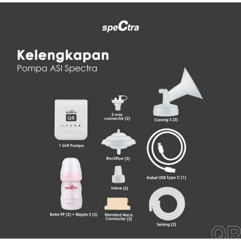 Spectra Pompa ASI Elektrik QR/Electric Breast Pump QR