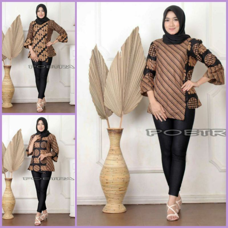 TUNIK BAJU BATIK WANITA MODERN MONALISA GENES