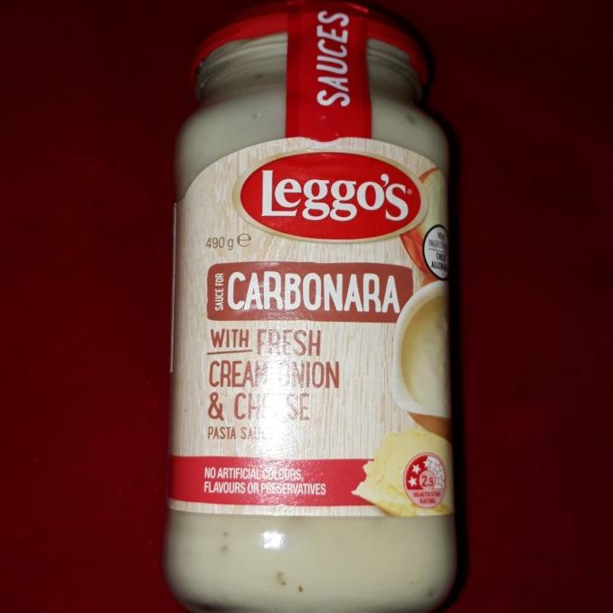 

cusss order] Leggos Leggo's Carbonara w/ fresh cream , onion & cheese pasta sauce