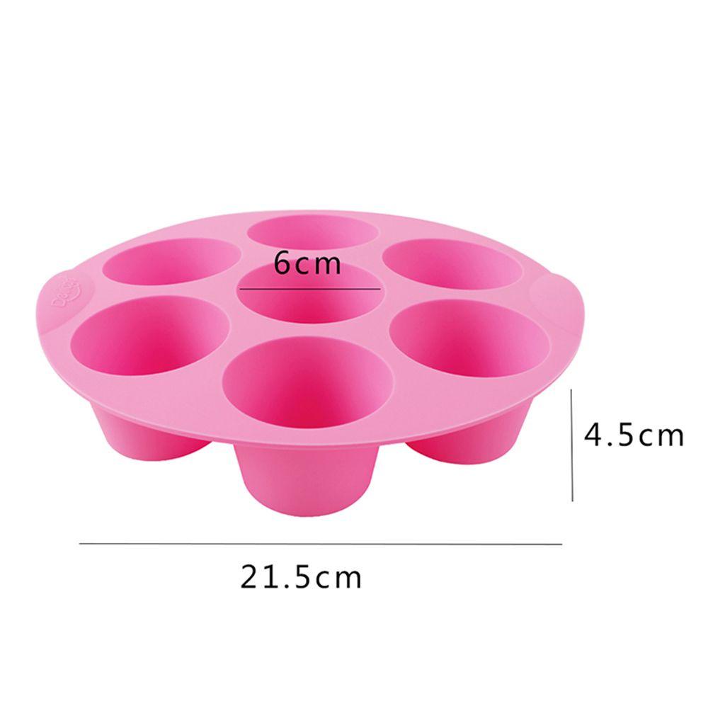 [Elegan] Cetakan Cupcake 3D Warna Random 7rongga Muffin Coklat Baking Tray Pan