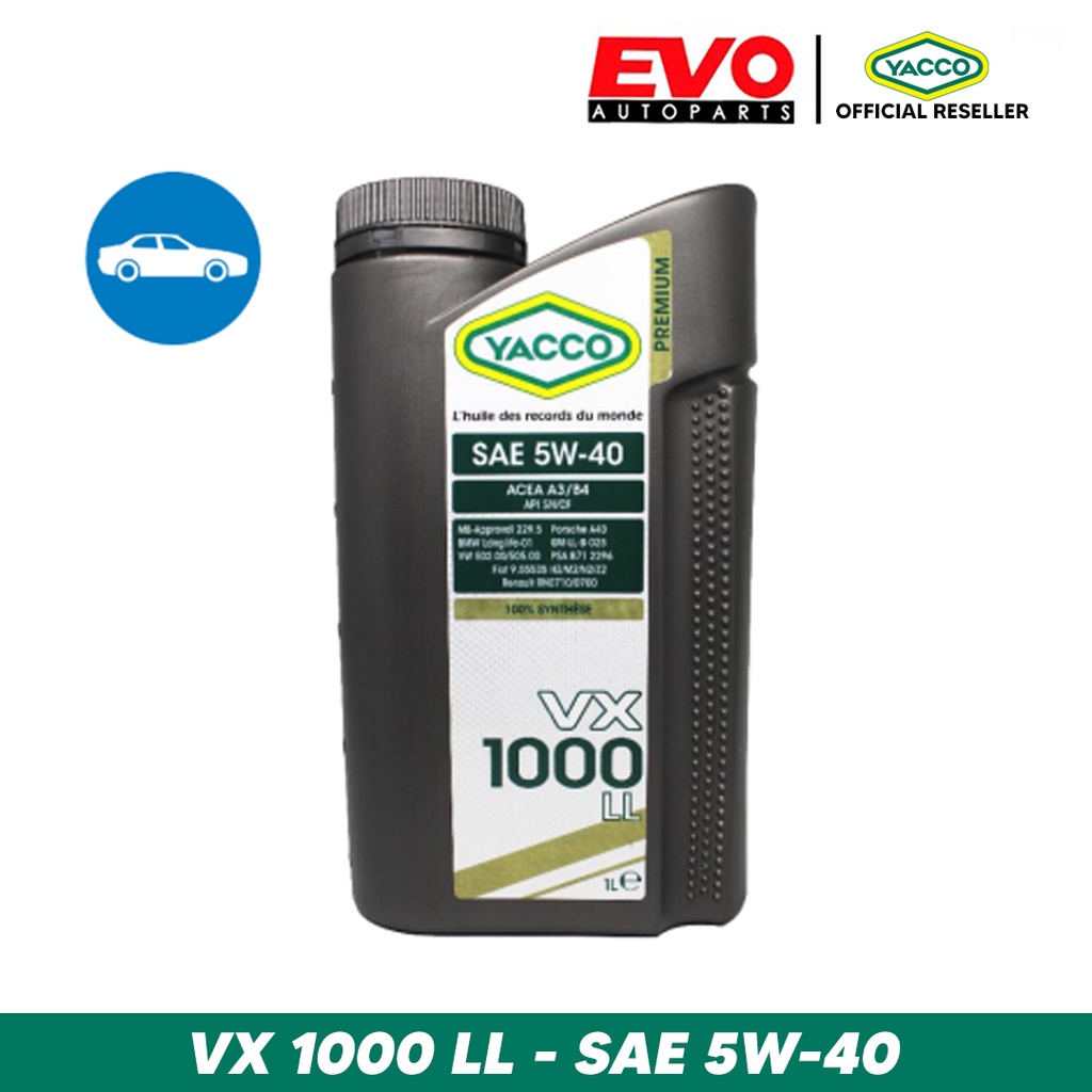 Oli Mobil Yacco VX 1000 LL - SAE 5W-40