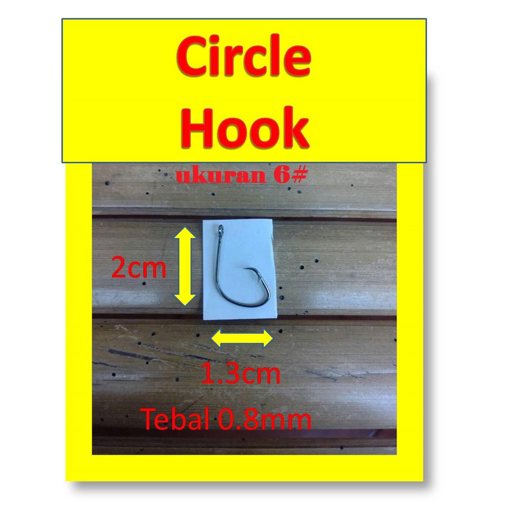 Mata kail Pancing - Circle Hook ukuran kecil-karbon