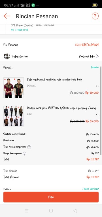 Kemeja Batik Pria Ppbtk07 Wsa04 Lengan Panjang /kemejapria/kemejabatik/batikpria