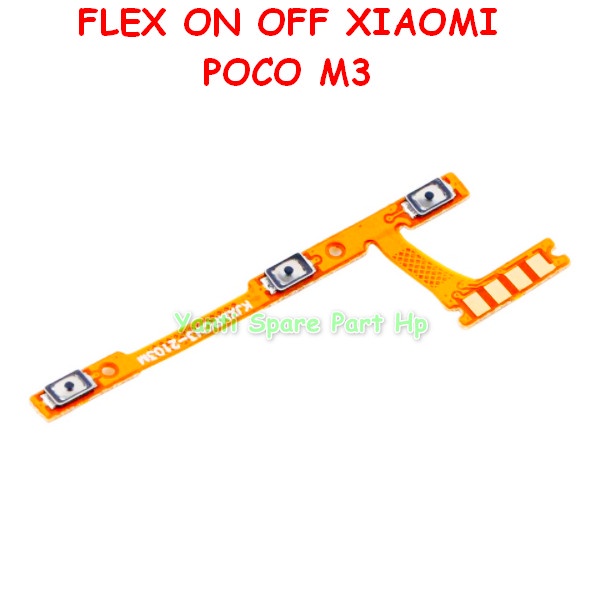 Flexible On Off Xiaomi Poco M3 Original New