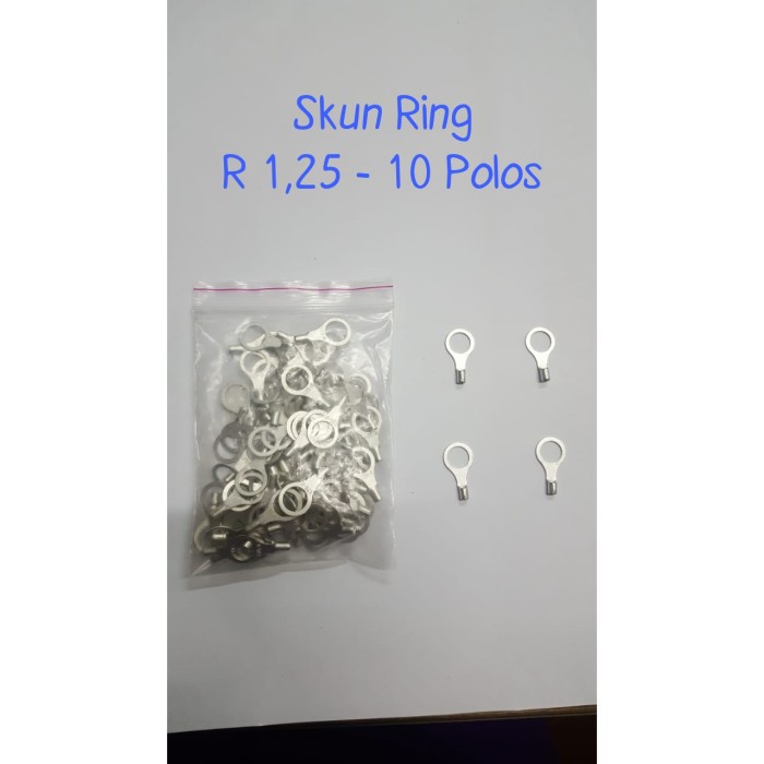 Skun Kabel Ring O Non Isolated 1.25-10 / Skun VR 1.25-10 POLOS / Skun 1.5mm / Skun POLOS 1.25-10