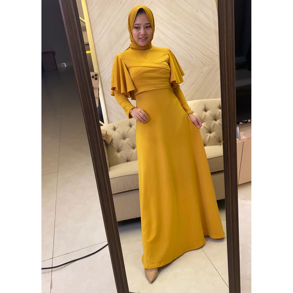 Jessicacollectionn 734# dress maxi import scuba/ clara maxi dress