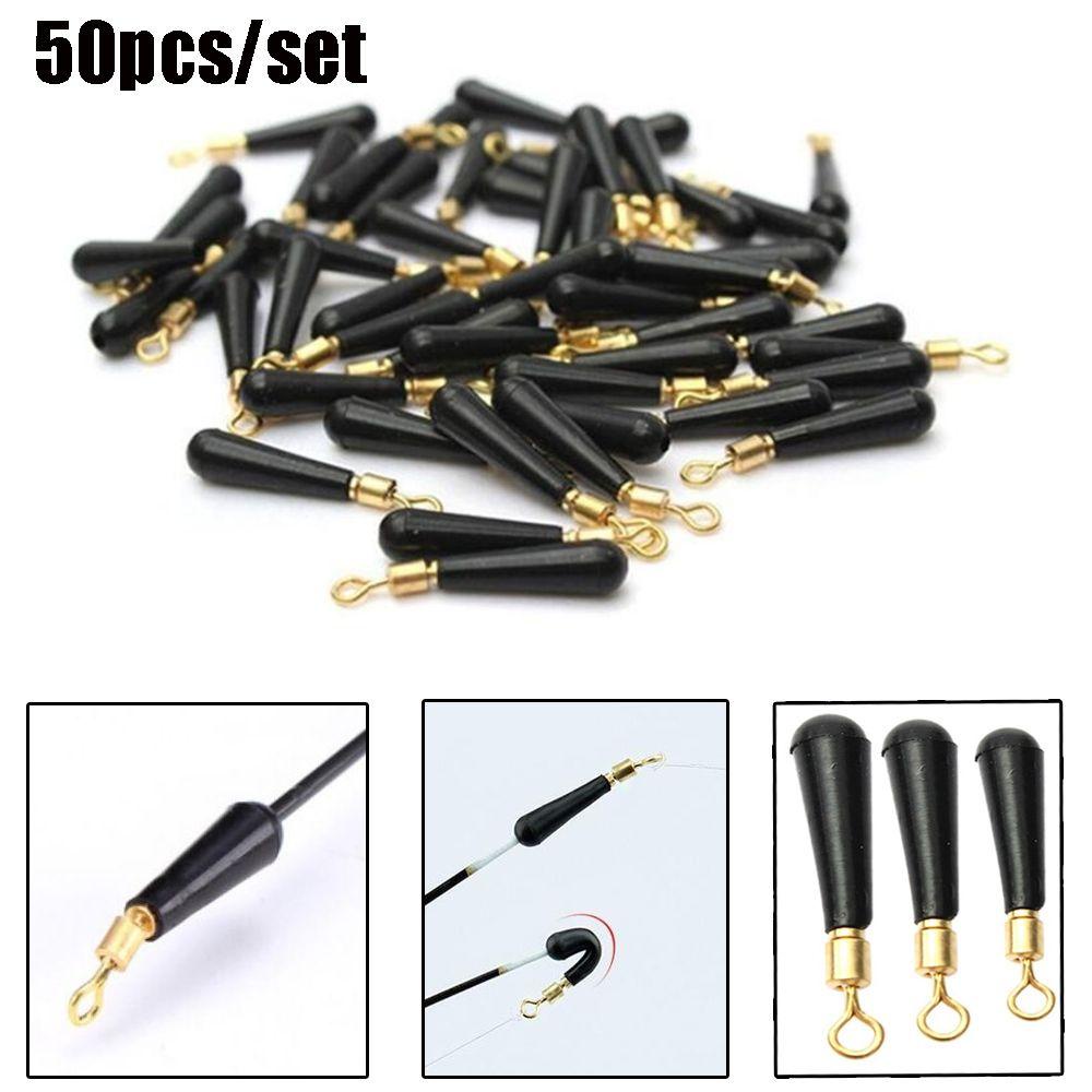 Wonder 50Pcs/Lot Fishing Gears Block Rotasi Karet Outdoor Tahan Lama Baru