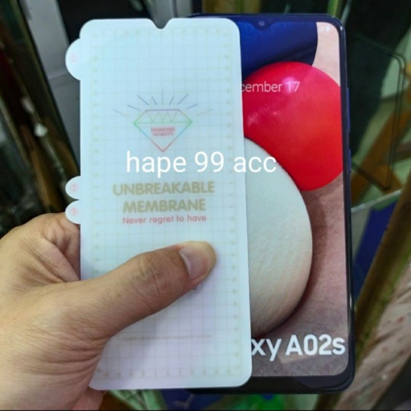 Samsung A12 M12 A02s A02 M02 anti gores hydrogel clear screen protector