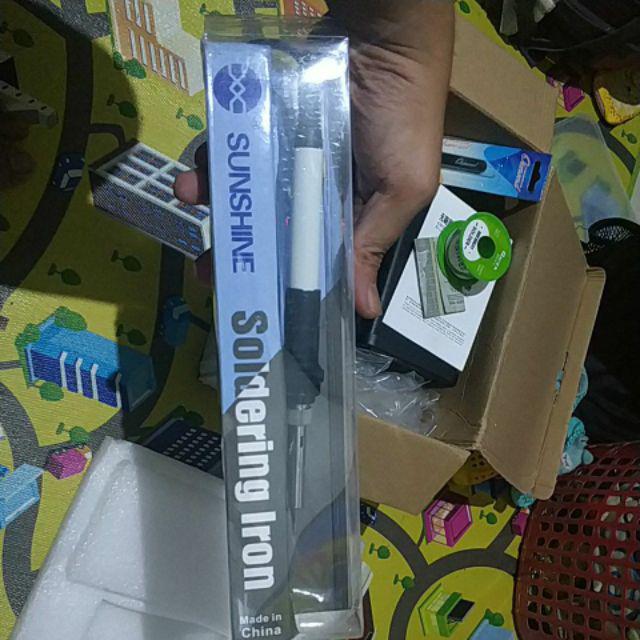 Soldering Iron Sunshine Sl-908 Solder Set Temperatur 60 Watt