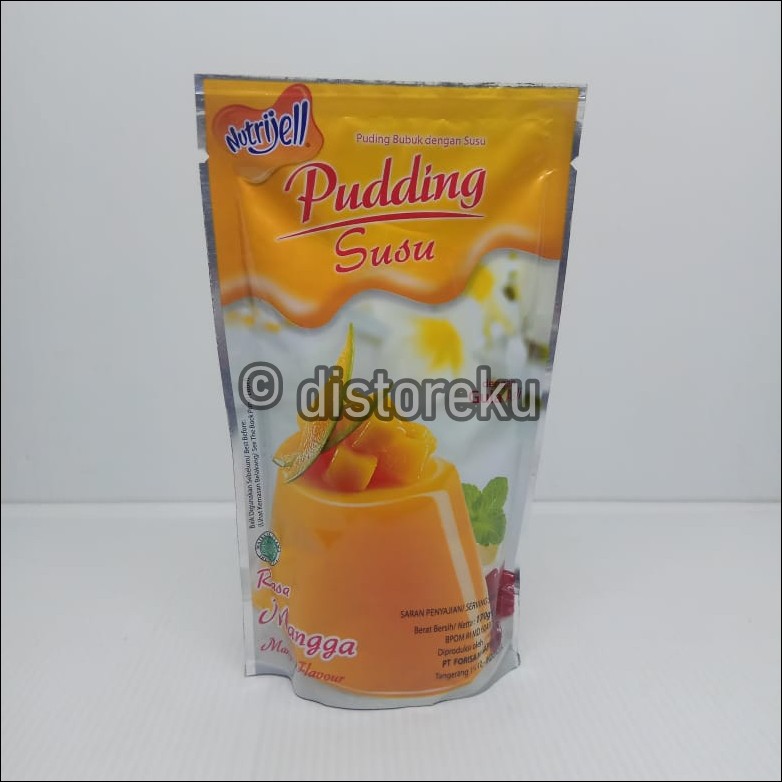 nutrijel puding susu rasa mangga mango flavour 170gr (6.00oz)