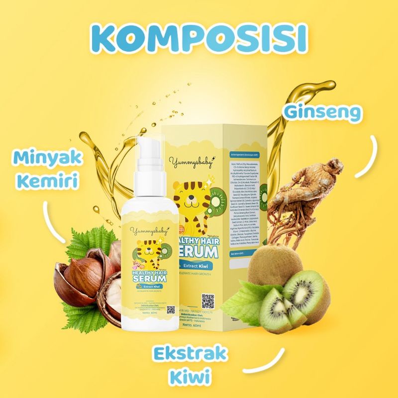 YUMMY BABY SHAMPOO &amp; SERUMM - PENUMBUH RAMBUT BAYI