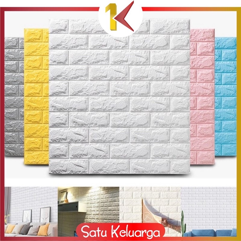 wallpaper foam dinding motif bata