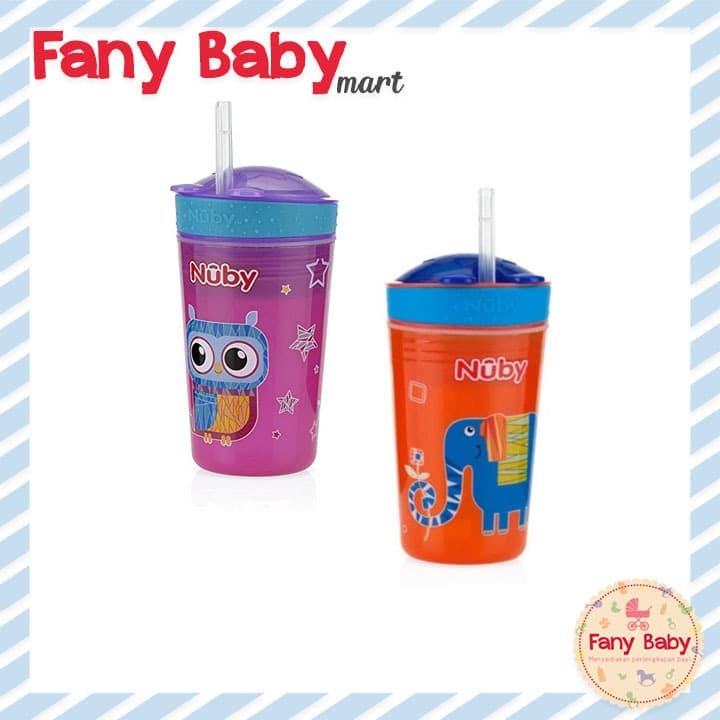 NUBY SNACK N SIP CUP WITH STRAW