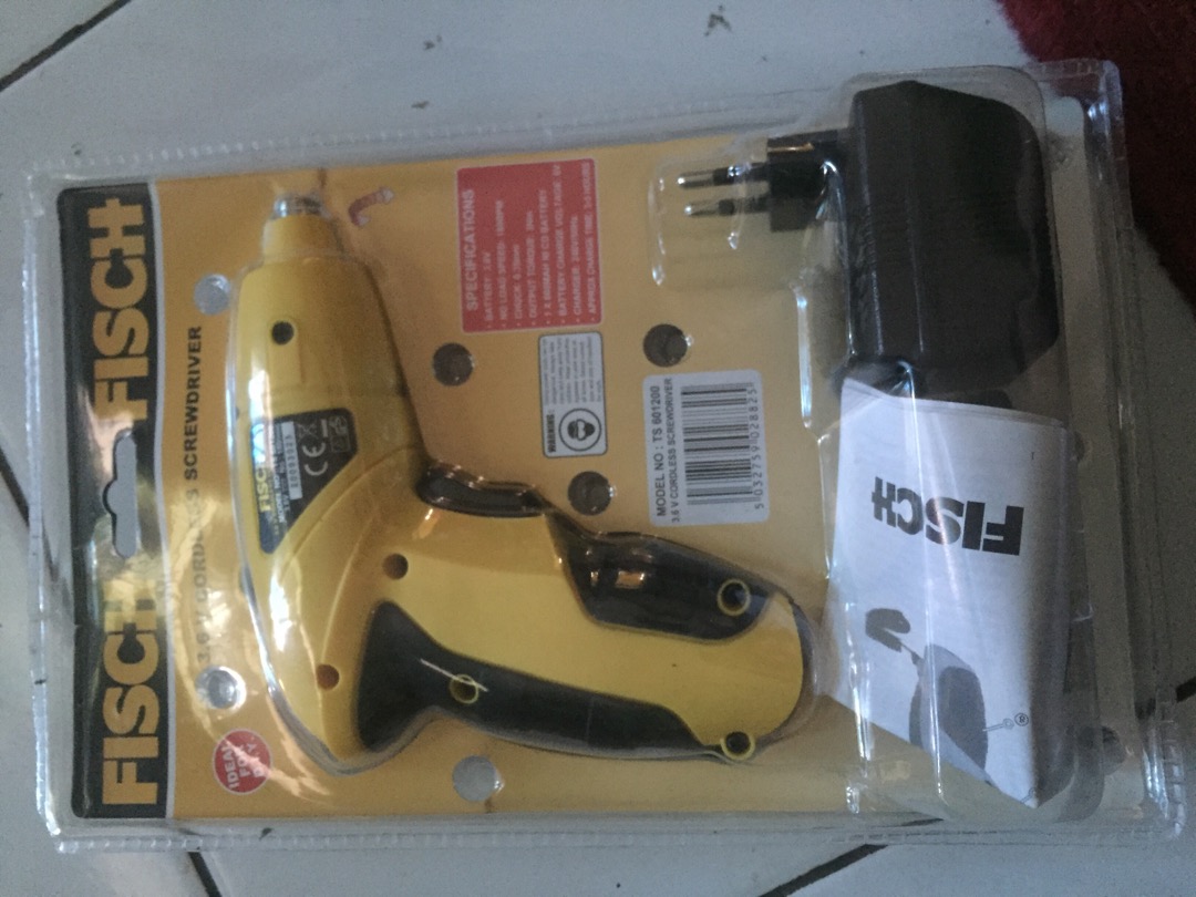 Fisch Mesin Bor Obeng Baterai Cordless Screwdriver