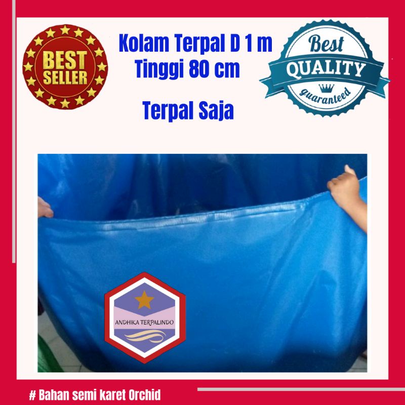 Jual Kolam Terpal Murah Diameter M Tinggi Cm Terpal Bulat Orchid