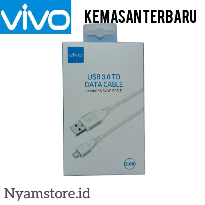 Kabel Data Charger Hp Vivo Y12 Y15 Y91 Y95 Y91C Y3 V 15 Micro Usb 2.A Garansi 100% Original
