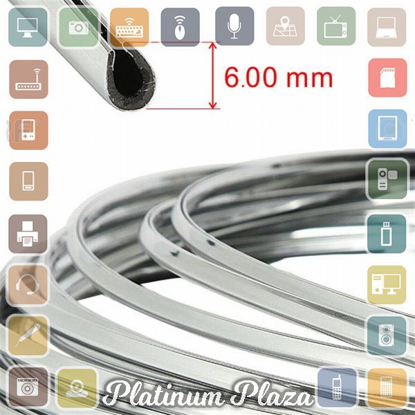 Lis Dekorasi Interior Mobil Moulding Chrome Trim Strip 4M - C3578 - Silver`FMO8LZ-