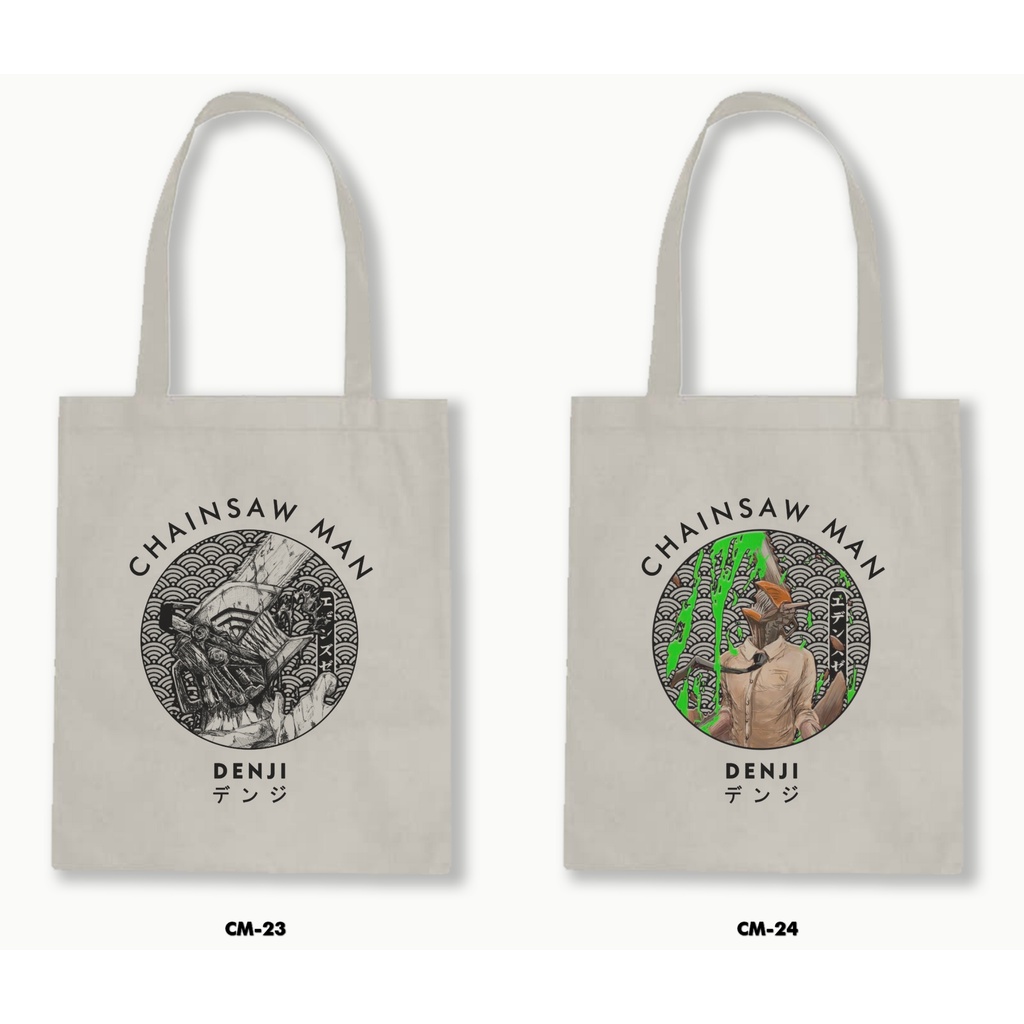 TOTE BAG RESLETING - CHAINSAW MAN / ANIME / MANGA 02