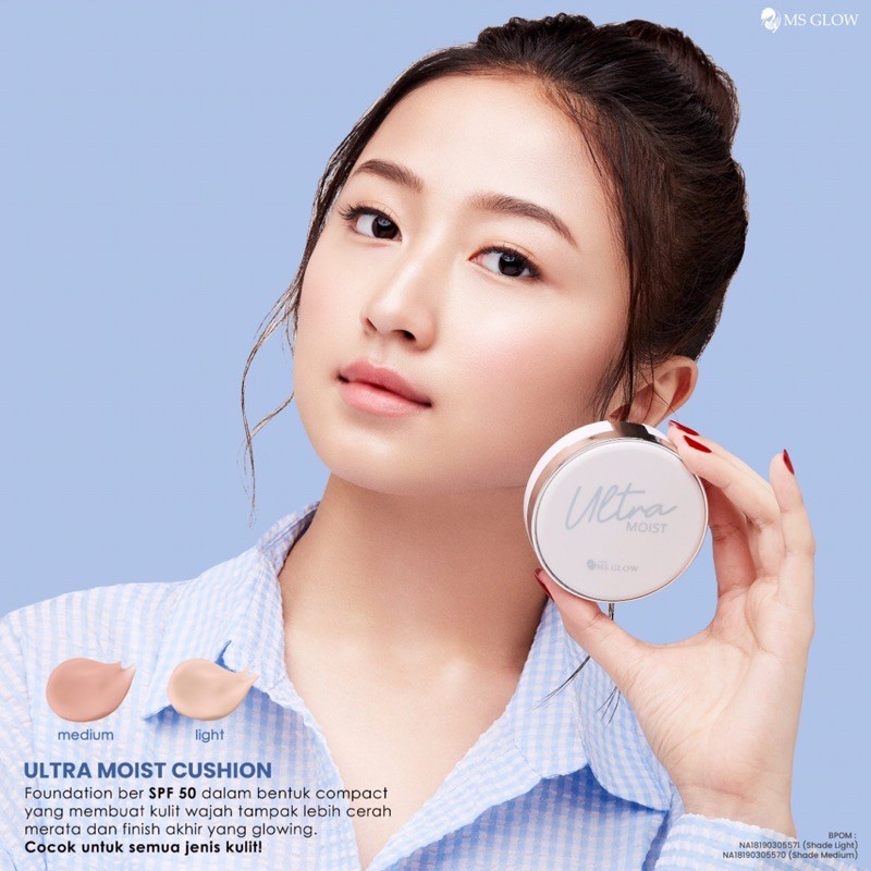 ULTRA MOIST CUSHION MS GLOW/CUSHION LIGHT/CUSHION MEDIUM ORIGINAL 100%