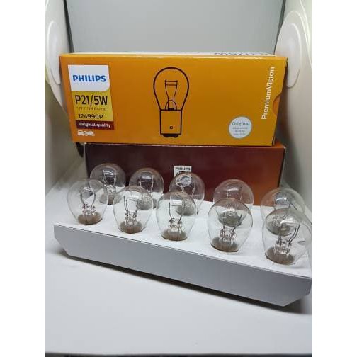 Promo Bohlam STOP Philips 12 v P21/5w. (12499cp) Berkualitas
