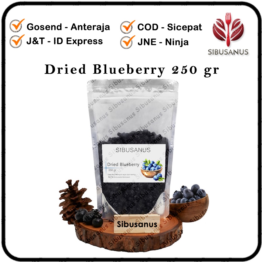 

Blueberry Kering 250 gr Camilan Buah Kering Dried Bluebery 250gr