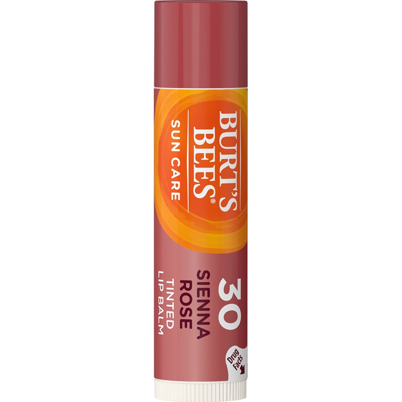Burt's Bees SPF 30 Sun Care Tinted Lip Balm Siena Rose Wild Peony original burt burts color colour warna oil