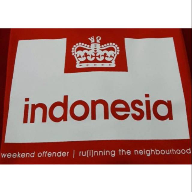 Tshirt baju kaos weekend offender indonesia timnas garuda merah putih nusantara persib persija arema