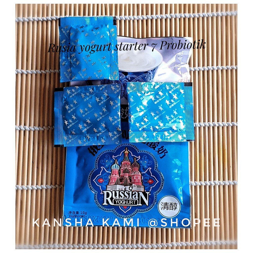 

YOGHURT STARTER 7 PROBIOTIK BIBIT ORIGIN RUSIA DENGAN RASA ASAM DAN HASIL AKHIR CREAMY LEZAT