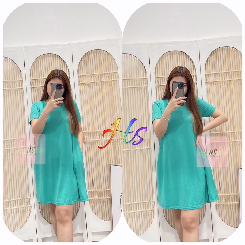 NEW-DRESS POCKET/DRESS WANITA/FIT M-XXL