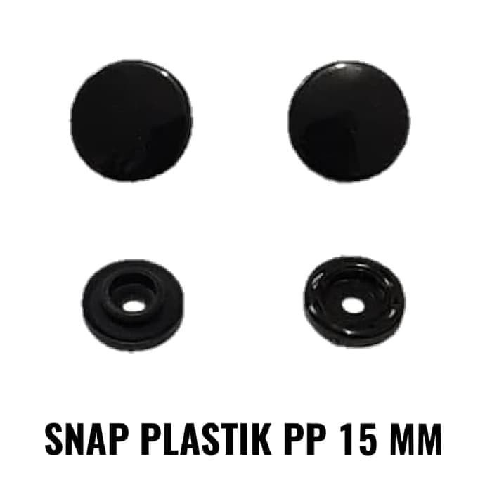 Kancing Cetet Jepret Snap Button Plastik 15mm Isi 10 gross / 1440 SET