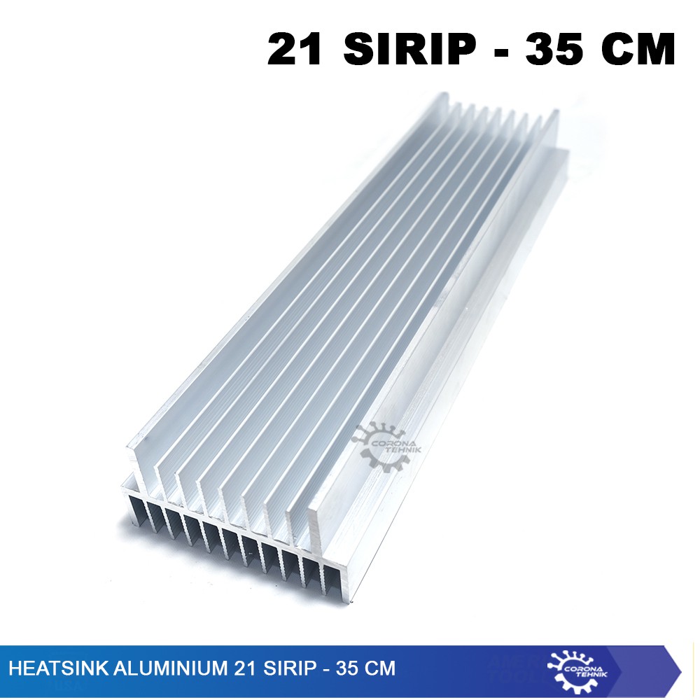 Heatsink Aluminium 21 Sirip - 35 cm