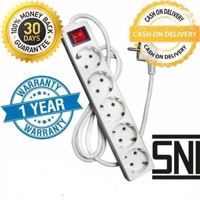 Unik STOP KONTAK 5 LUBANG PANJANG 1,5M + KABEL LISTRIK / COLOKAN LISTRIK Berkualitas