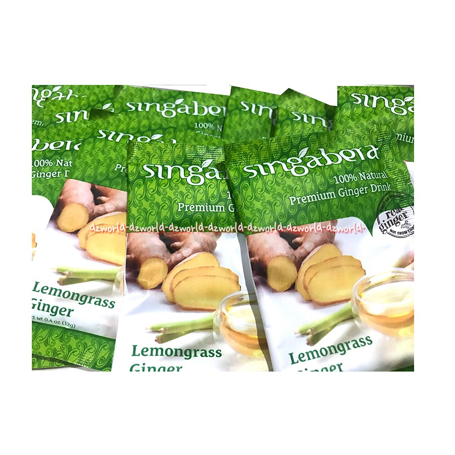 Singabera Premium Ginger Drink Lemongrass Giger Minuman Jahe Serai 144gr