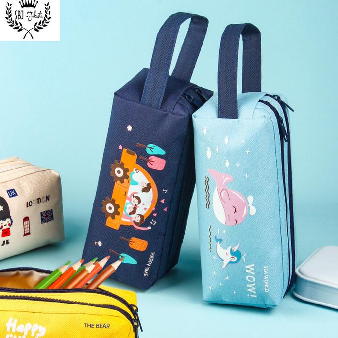 

Tempat Pensil Kotak Pensil Multifungsi Softcase SBJ-01 Pencil case