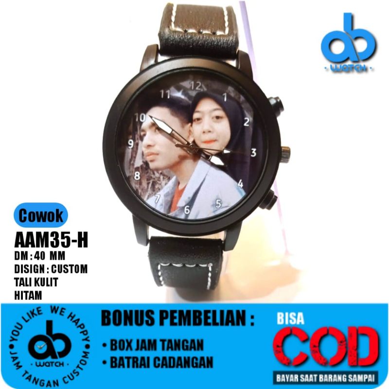 Jam Tangan Custom Design Foto &amp; Nama | Bisa Request Design