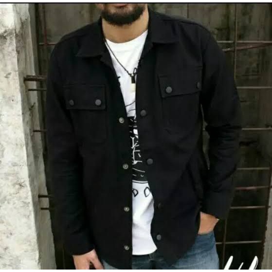 jaket semi parka - jaket parka - jaket polos - jaket pria dan wanita - jaket trucker -jaket denim pr