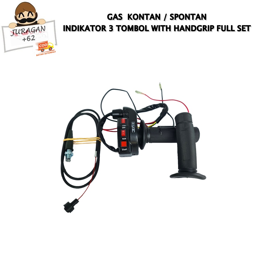 GAS SPONTAN 3 INDIKATOR TOMBOL WITH HANDGRIP UNIVERSAL