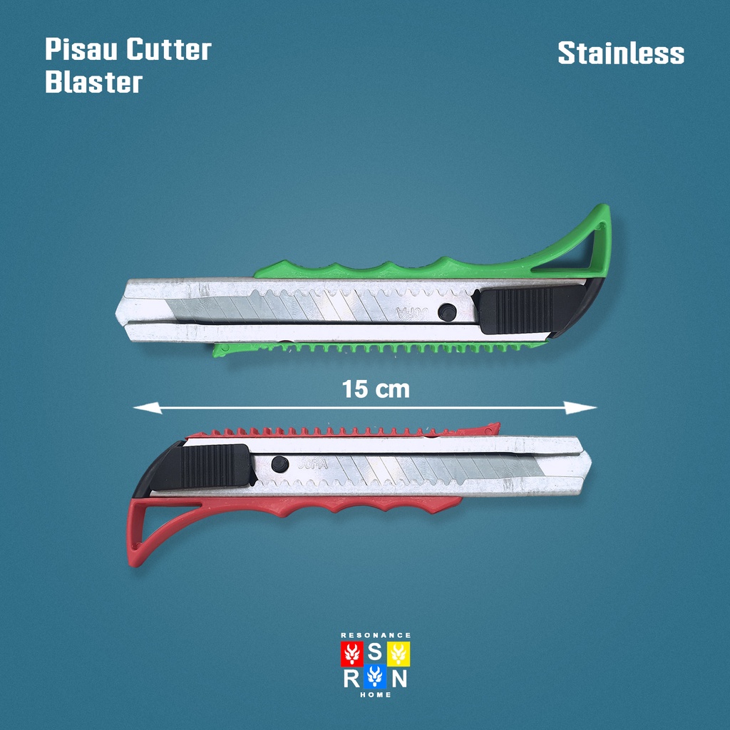 Pisau Cutter Blaster Tajam Ukuran Besar | Cutter Knife Murah / Alat Pemotong