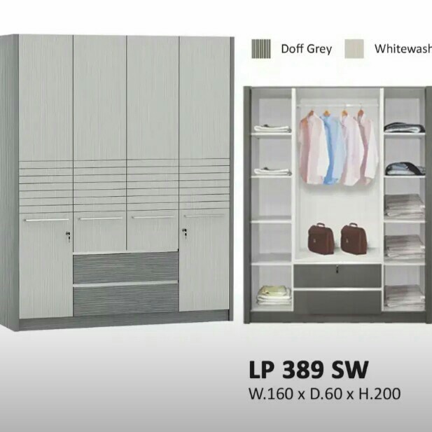 Lemari Pakaian siantano Lp 389 Sw