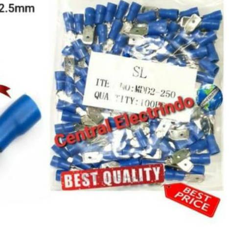 ● Skun Kabel Insulated Male Disconnects MDD 2-250 Kabel 1.5~2.5mm SL. ➺