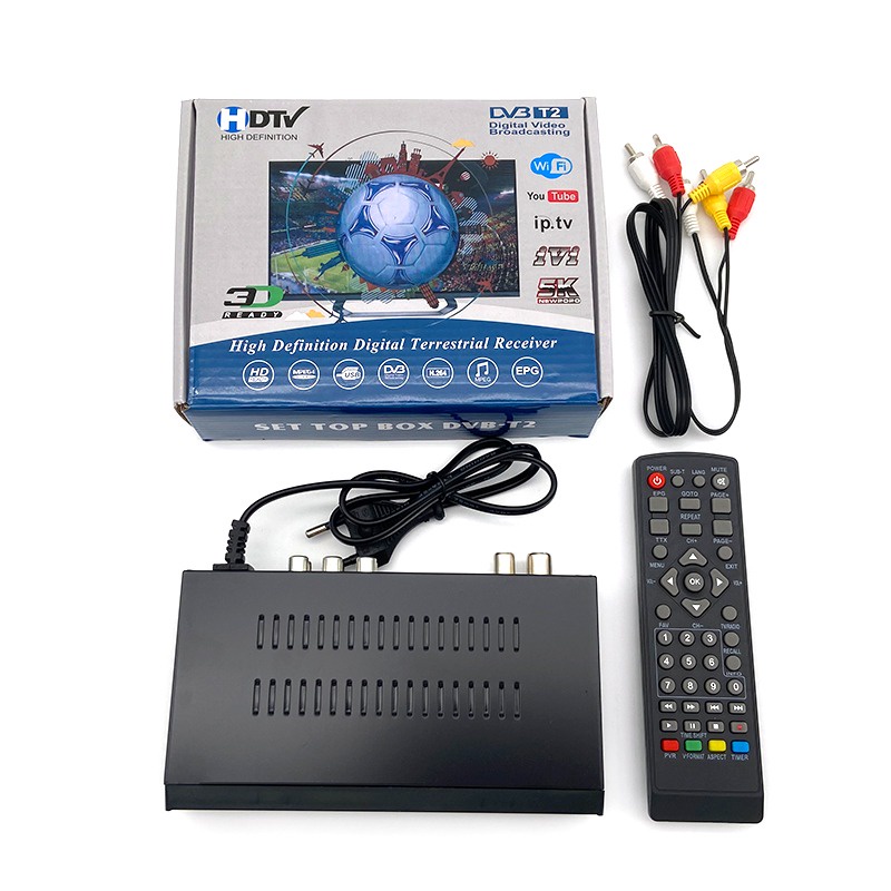 Set Top Box DVB T2 HDTV TV Media HDMI Digital Terresterial Receiver /  Taffware Pantesat Digital TV Tuner Set Top Box WiFi Receiver DVB-T2