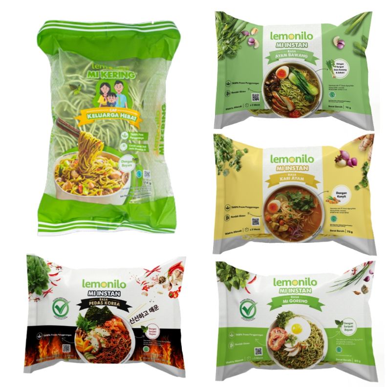 Mie Instan Lemonilo 1Dus/20 Bungkus Mix mie goreng 17 & mie kuah 3