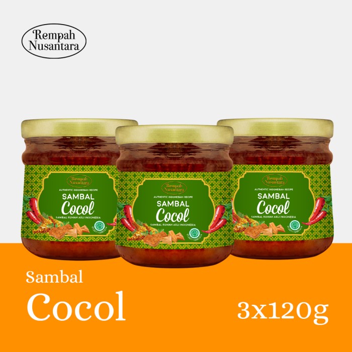 

REMPAH NUSANTARA SAMBAL COCOL 3 BOTOL JAR X 120GR