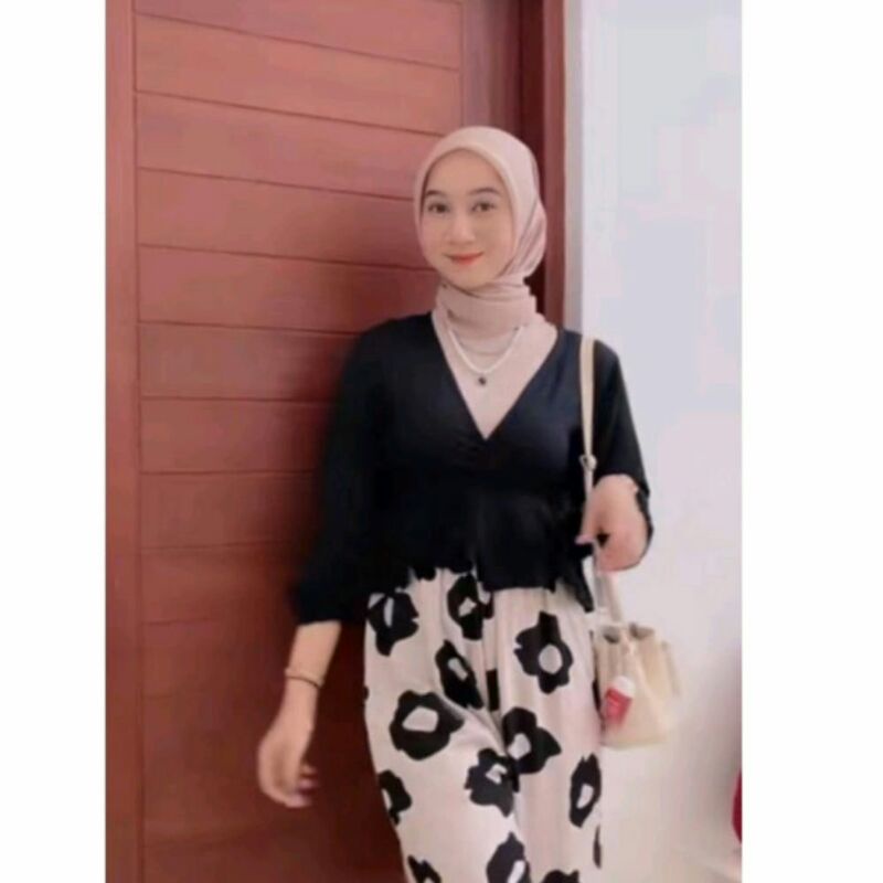 Maxi wrap top/Atasan wanita rayon/ Lengan panjang